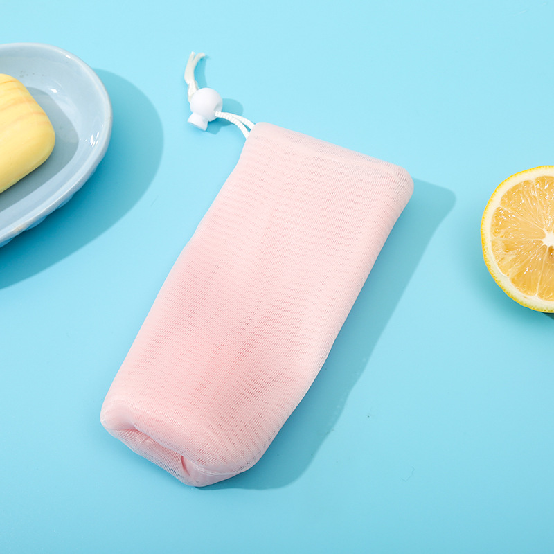 Multi-layer super soft foaming net facial cleanser foaming net soap bag foaming net bath scrub Cleansing Foaming Net Wholesale