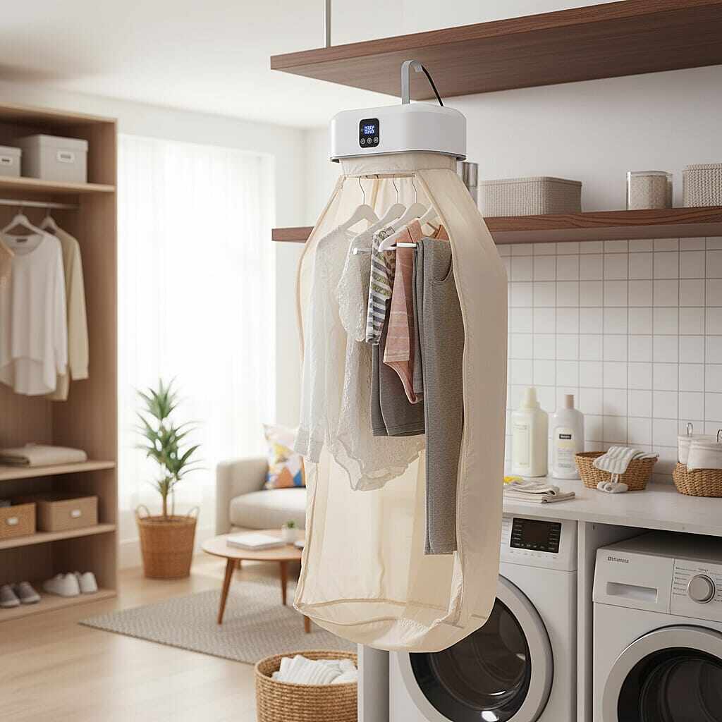 Portable Foldable Clothes Dryer with Remote Control