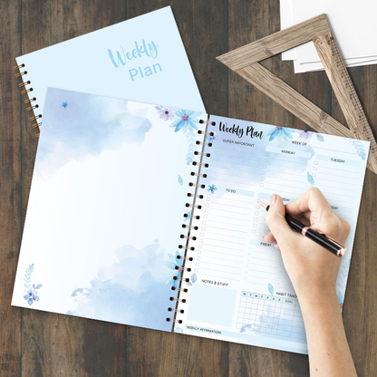 Daily Planner A5 Notebook Coil Annual Planner Simple Schedule A4 Anniversary Planner Coil Loose-Leaf Notebook