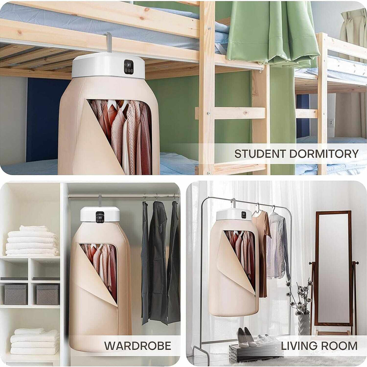 Portable Foldable Clothes Dryer with Remote Control
