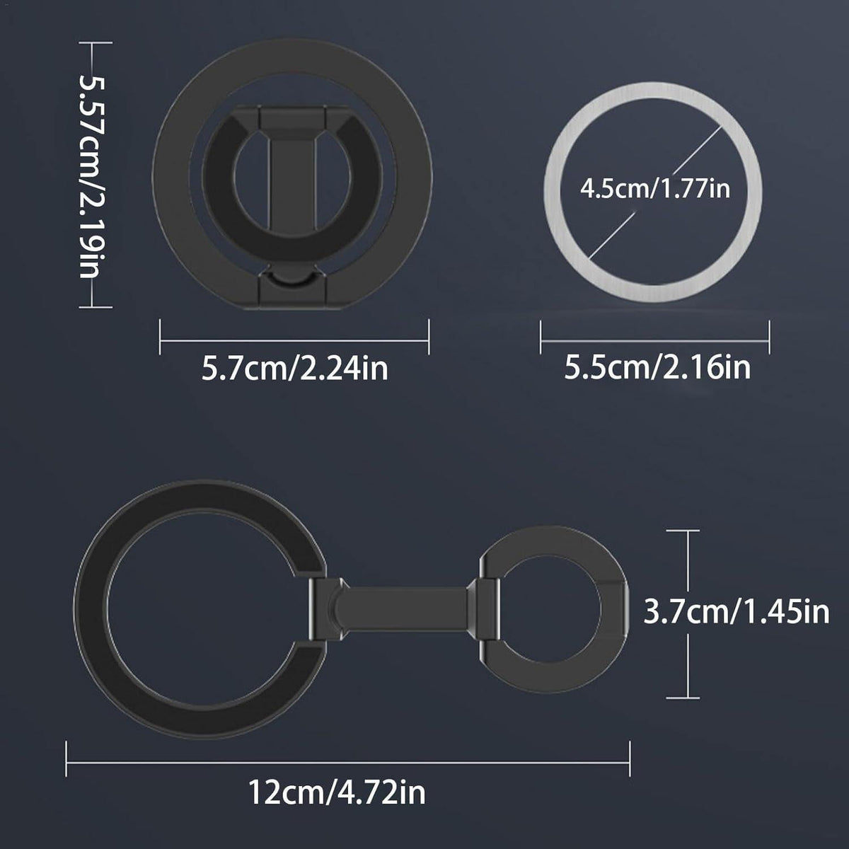 Double-Sided Metal Magnetic Phone Holder