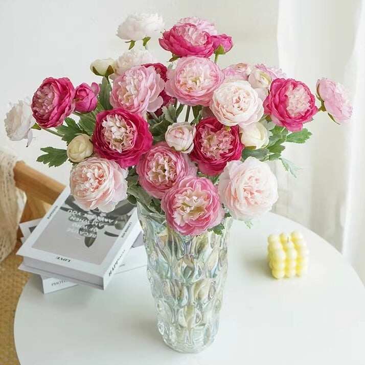 Lifelike Luxury Peony Flowers – No Watering, No Wilting, Just Lasting Beauty!