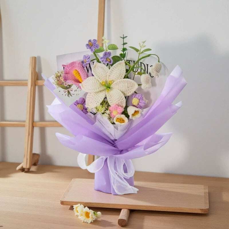 Give Mom a Timeless Gift This Mother’s Day – A Handcrafted, Forever Blooming Crochet Flower Bouquet🌸💖