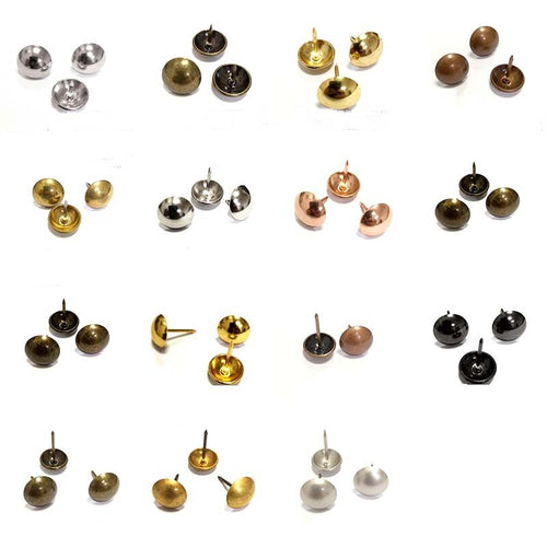 Round Head Nails, Large Head Nails, Sofa Nails, Antique Copper Nails, Carpentry Nails, Door Nails, Bed Stool Chair Furniture Decorative Nails 500pcs