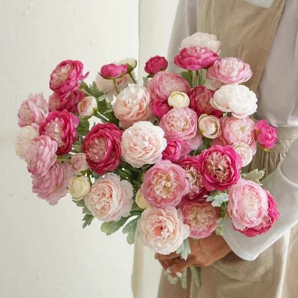 Lifelike Luxury Peony Flowers – No Watering, No Wilting, Just Lasting Beauty!
