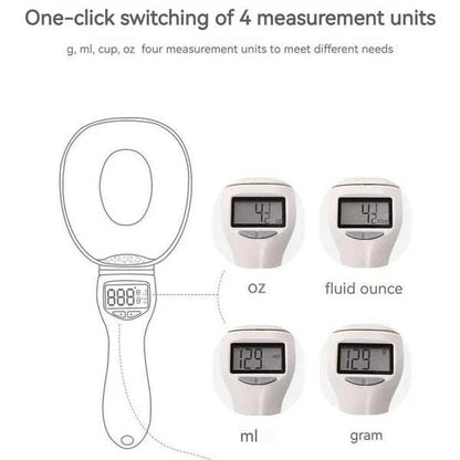 Digital Measuring Spoon- for Cooking Baking - Smart Adjustable Measure Cup for Home Cooks Bakers Pet Owners