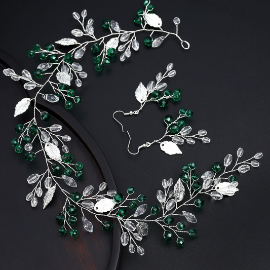 Pearl and millet flower headdress