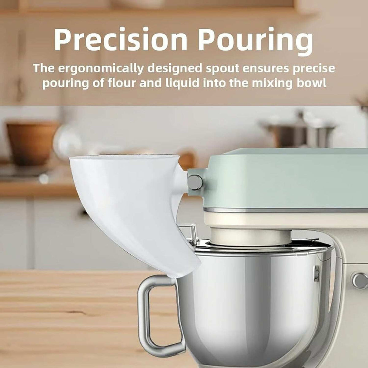 🔥Christmas 50% OFF - ✨Flour Funnel for Kitchen Aid Stand Mixer
