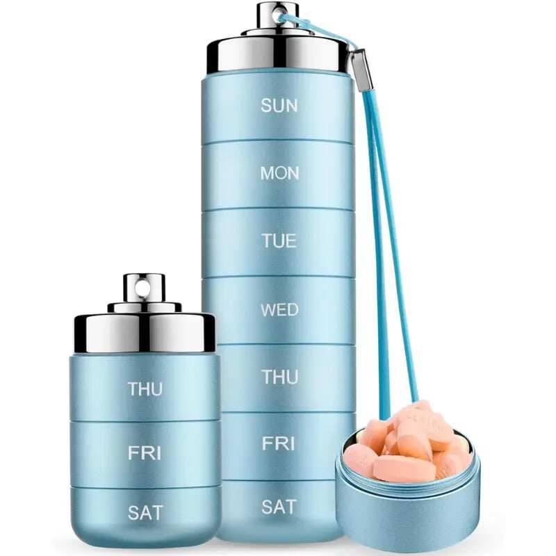 Metal Travel Pill Organizer
