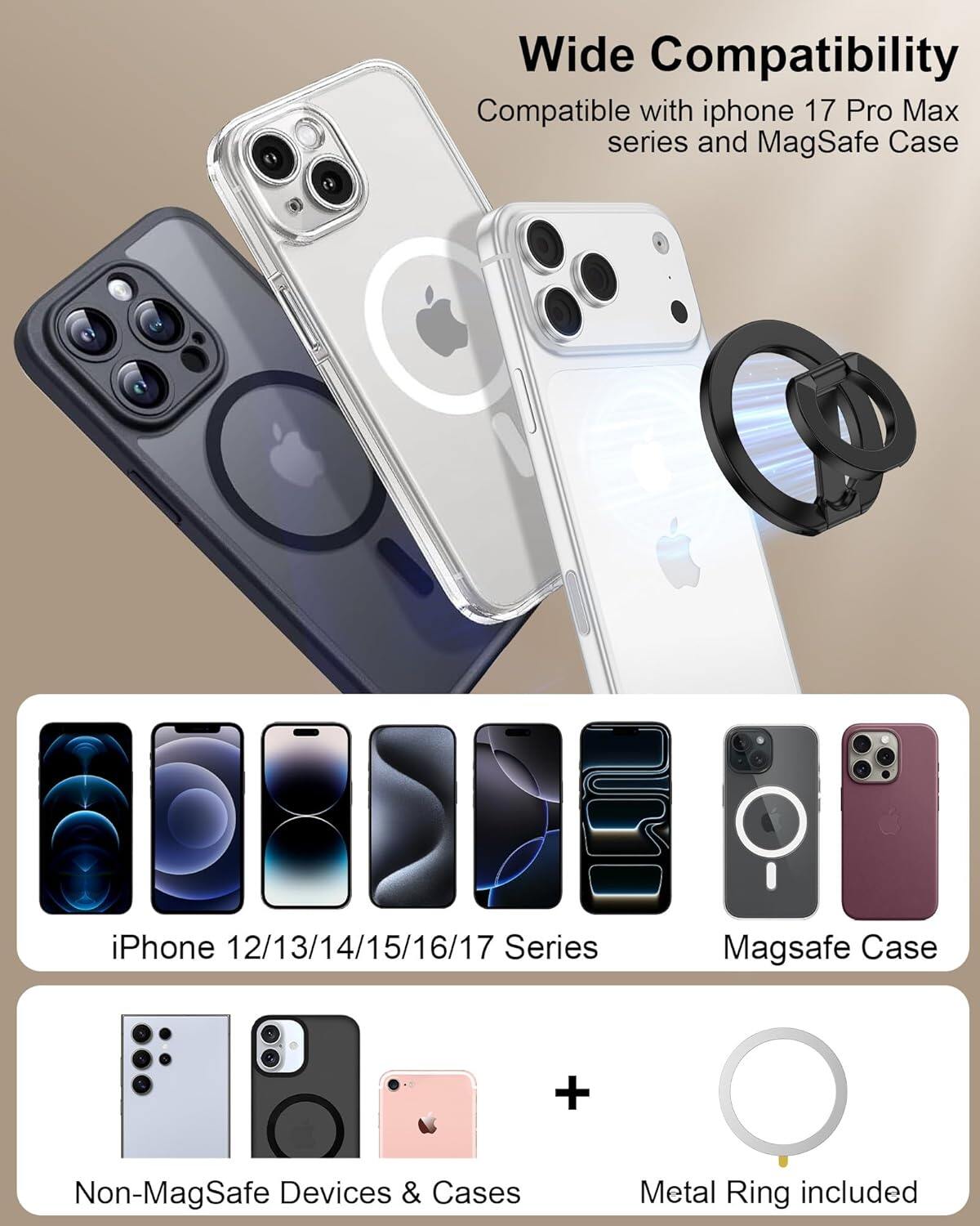 Double-Sided Metal Magnetic Phone Holder