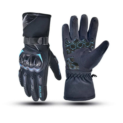 Carbon Fiber Motorcycle Gloves – Kevlar Stitch. ESA Padding & Touchscreen