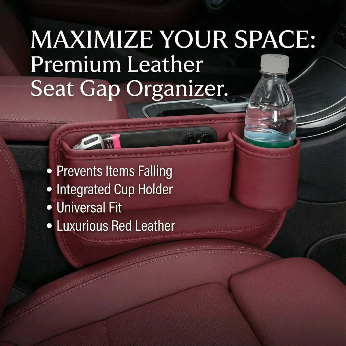 🔥 Keep Your Essentials Within Reach with the Car Seat Gap Organizer