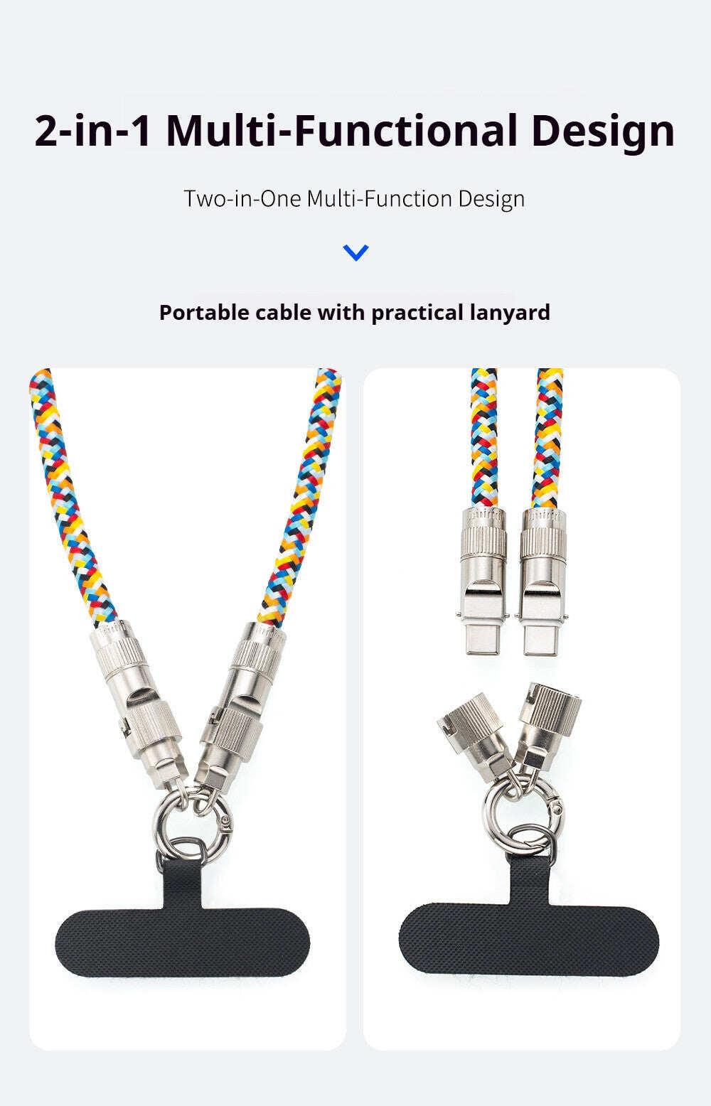Mobile phone lanyard data cable