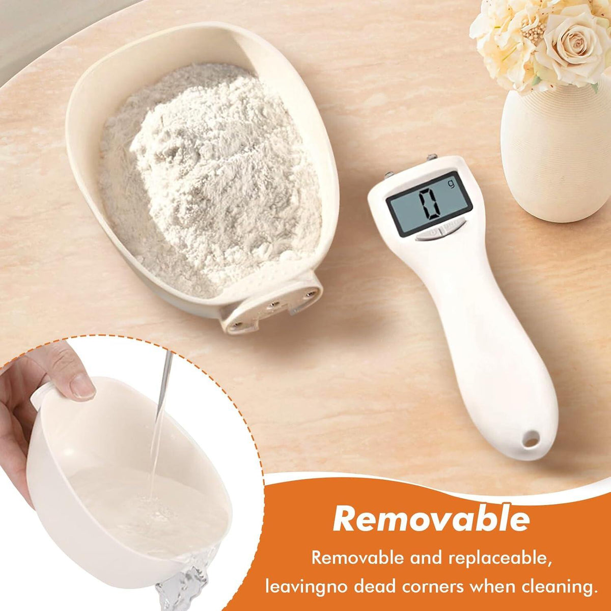 Digital Measuring Spoon- for Cooking Baking - Smart Adjustable Measure Cup for Home Cooks Bakers Pet Owners