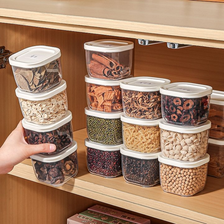 Kitchen Spice Storage Box Household Seasoning Box Dry Materia Octagonal Cinnamon Big Material Marinated Sealed Seasoning Jar
