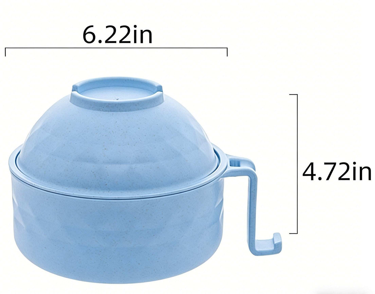 Microwave Lamian Noodles Pot Set 🍜 | With Handle, Spoon, Chopsticks, Fork | Perfect for Dorms, Apartments & Gifts 🎁