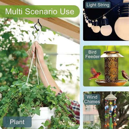 20 PCS Windproof & Rust-Resistant🔧Safety Screw Durable Metal Ceiling Hook