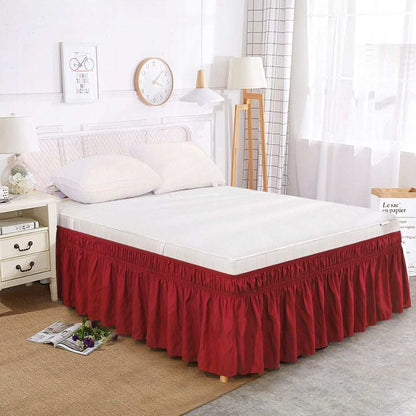 Adjustable Elastic Belt Drop Bed Skirt