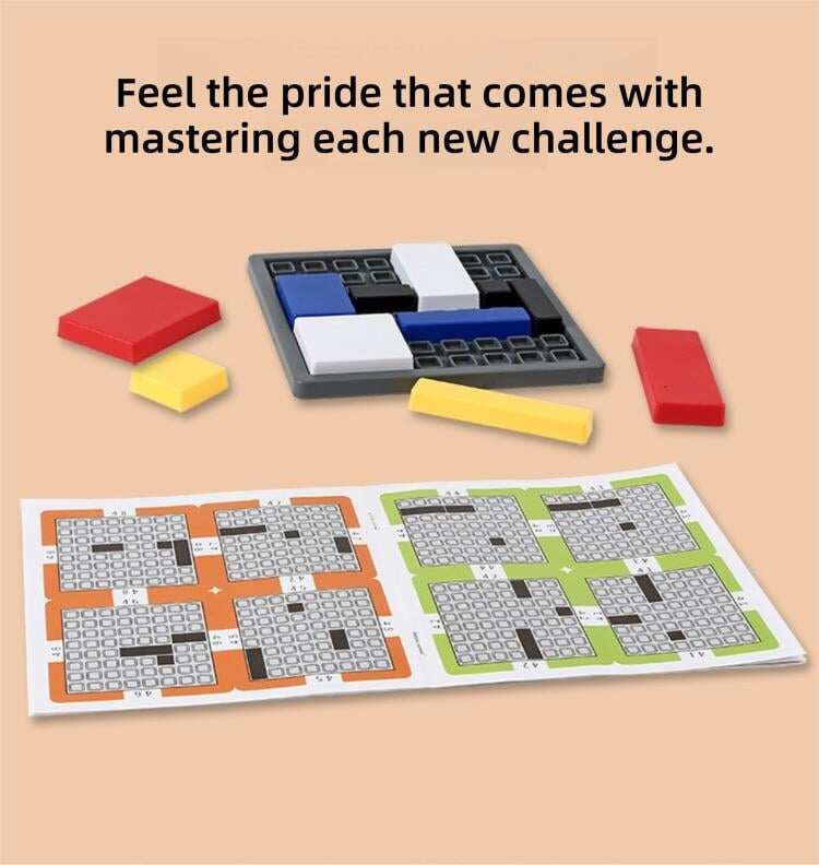 Logic Puzzle Brain Teaser Game for Kids & Adults, 88 Challenging Levels