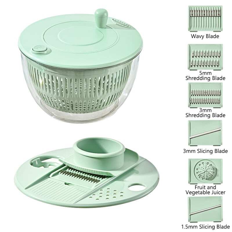 Large Capacity Multi-Function Salad Spinner
