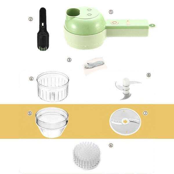 🔥4 in 1 Portable Electric Vegetable Cutter Set