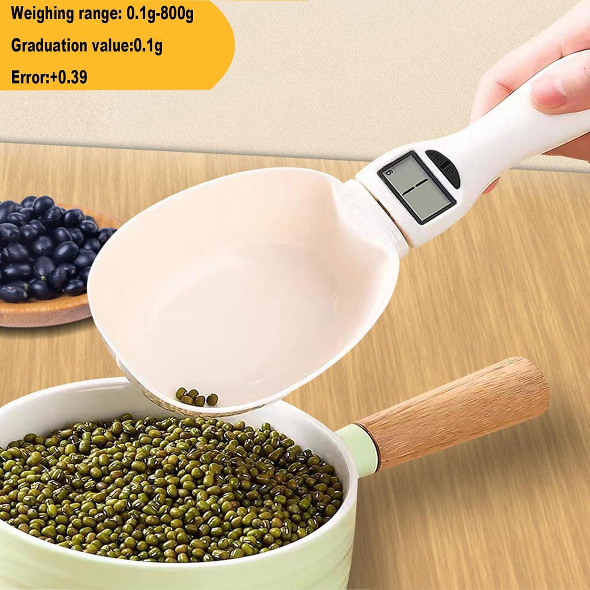 Digital Measuring Spoon- for Cooking Baking - Smart Adjustable Measure Cup for Home Cooks Bakers Pet Owners