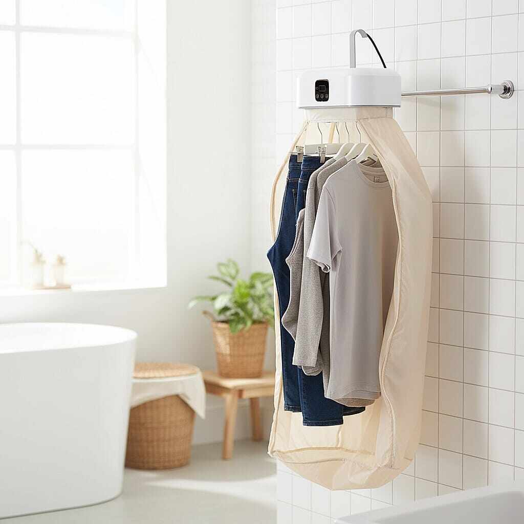 Portable Foldable Clothes Dryer with Remote Control
