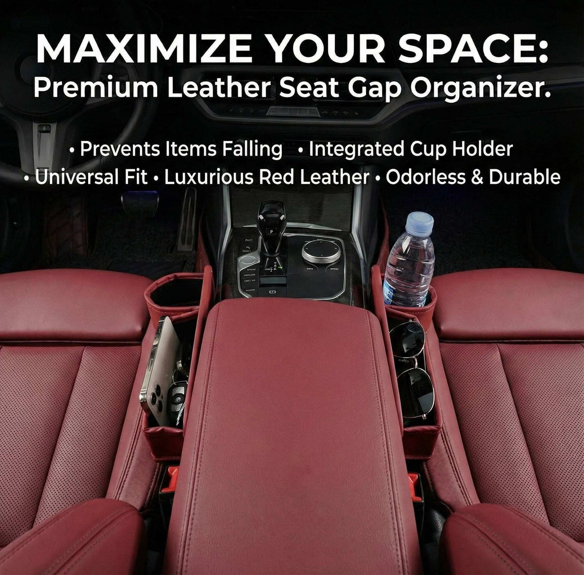 🔥 Keep Your Essentials Within Reach with the Car Seat Gap Organizer