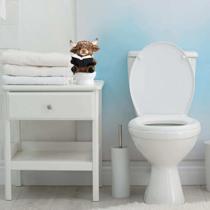 Cow Statue - Bathroom Theme Resin Sculpture | Resin Animal Figures