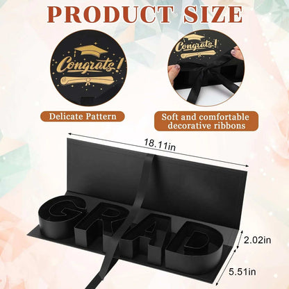 🎓 DIY Graduation Gift Box with Ribbon – Large Empty Box for Gifts, Candy, Cookies, Flowers & More 🎁