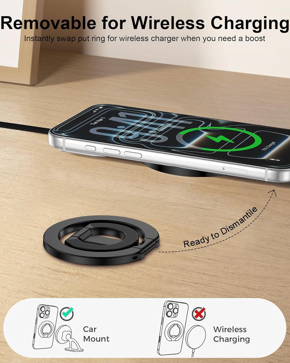 Double-Sided Metal Magnetic Phone Holder