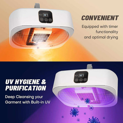 Portable Foldable Clothes Dryer with Remote Control