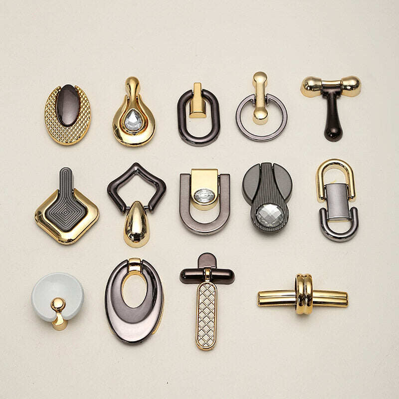 European Style Drawer Single Hole Handle Wardrobe Cabinet Ancient Copper Pull Ring Handle Chinese Antique Simple Hanging Ring Cabinet Door Handle 30pcs