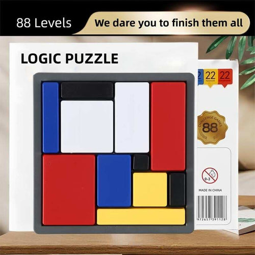 Logic Puzzle Brain Teaser Game for Kids & Adults, 88 Challenging Levels