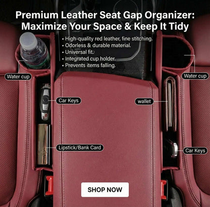 🔥 Keep Your Essentials Within Reach with the Car Seat Gap Organizer