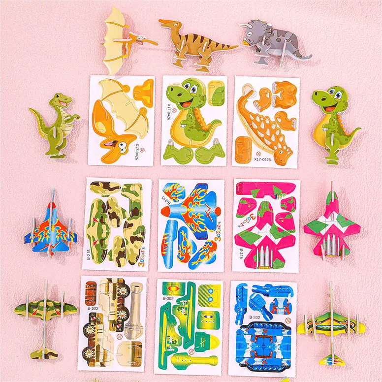 Educational 3D Cartoon Puzzle