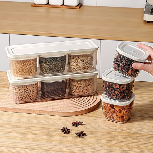 Kitchen Spice Storage Box Household Seasoning Box Dry Materia Octagonal Cinnamon Big Material Marinated Sealed Seasoning Jar