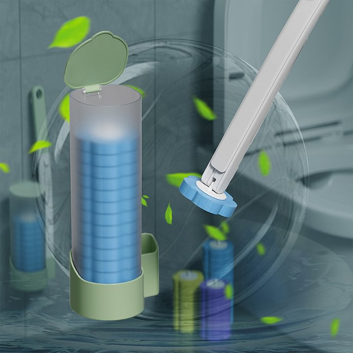 Disposable toilet brush toilet wall hanging toilet brush disposable replacement head no dead angle cleaning brush set