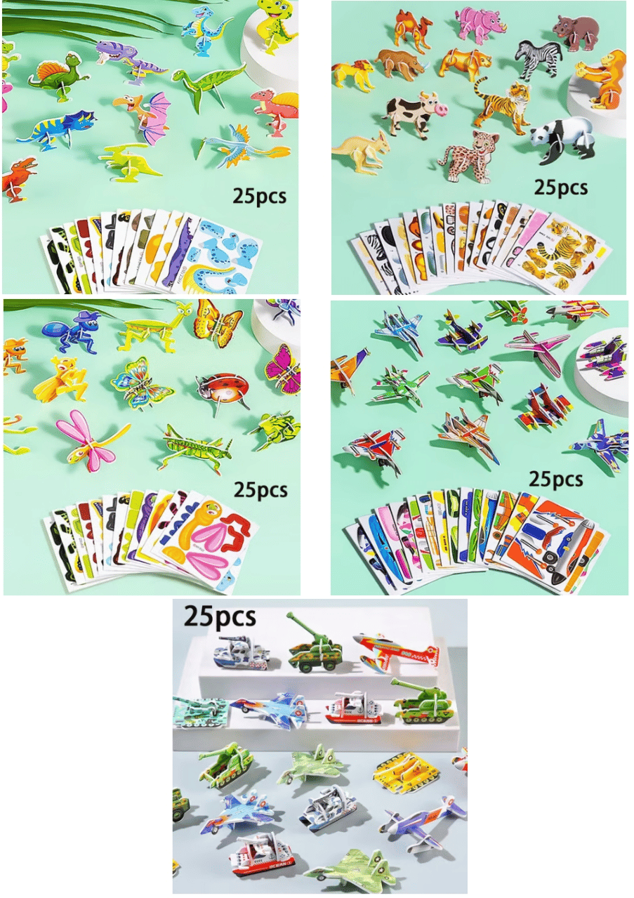 Educational 3D Cartoon Puzzle