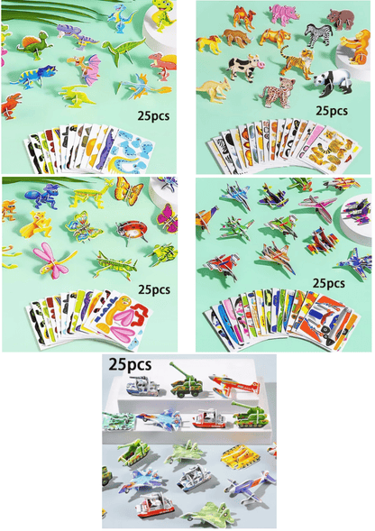 Educational 3D Cartoon Puzzle