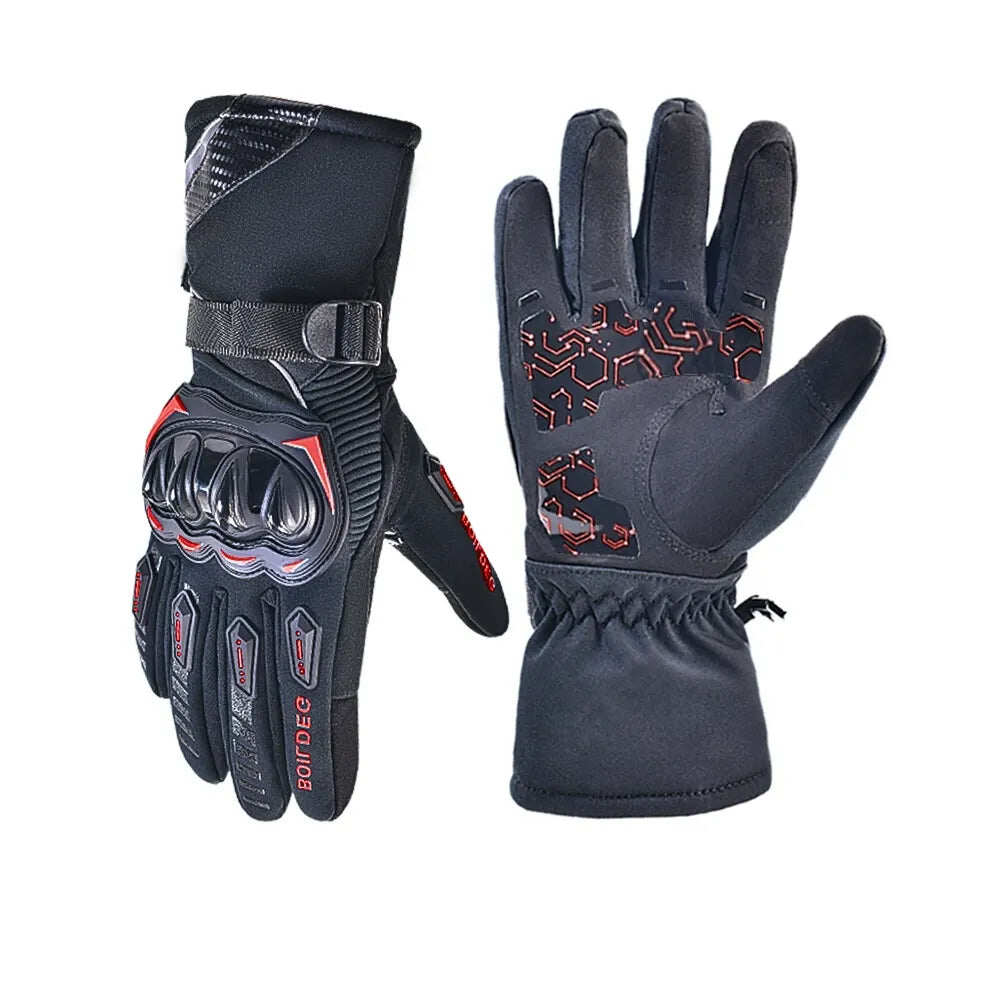 Carbon Fiber Motorcycle Gloves – Kevlar Stitch. ESA Padding & Touchscreen