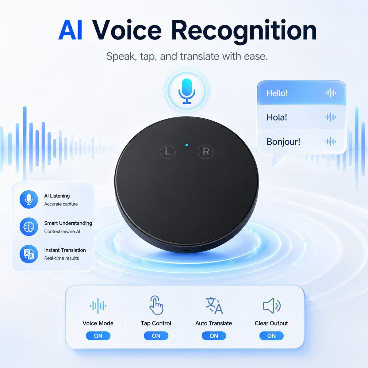 🌍HOT SALE 🎙️AI Real-Time Language Practice Companion – Supports 108 Languages