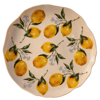 Healing Lemon Hand-Painted Ceramic Plate