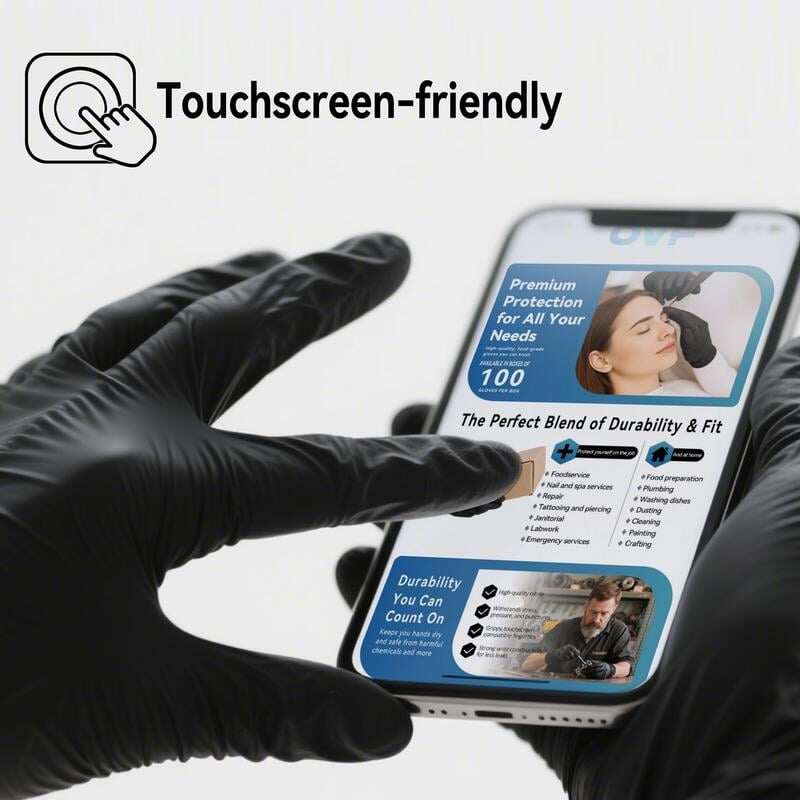 🔥 Heavy Duty Nitrile Gloves,6mil-50 Count