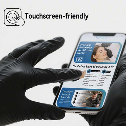 🔥 Heavy Duty Nitrile Gloves,6mil-50 Count