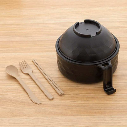 Microwave Lamian Noodles Pot Set 🍜 | With Handle, Spoon, Chopsticks, Fork | Perfect for Dorms, Apartments & Gifts 🎁