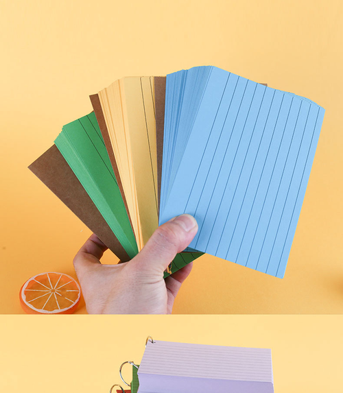 Colorful Horizontal Line Tearable Coil Notebook Simple High-value Portable Index Card Hand Account Note Notebook