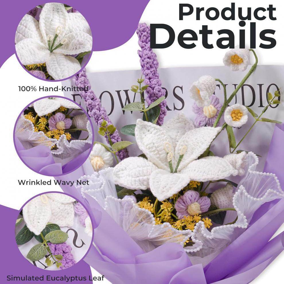 Give Mom a Timeless Gift This Mother’s Day – A Handcrafted, Forever Blooming Crochet Flower Bouquet🌸💖