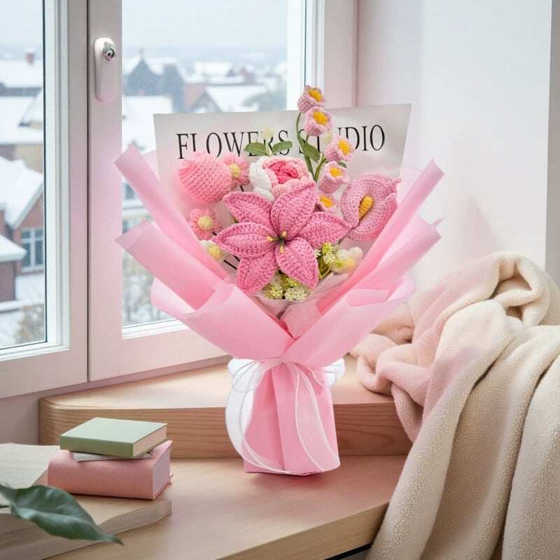 Give Mom a Timeless Gift This Mother’s Day – A Handcrafted, Forever Blooming Crochet Flower Bouquet🌸💖