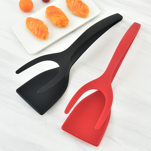 2-in-1 spatula for frying fish, eggs, and pancakes; Nylon spatula for flipping eggs while frying bread, steak, and pancakes.